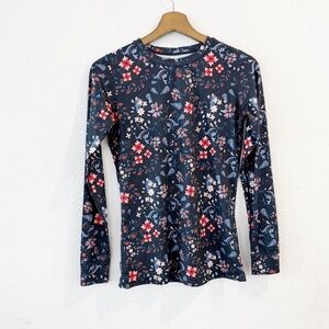 Kari Traa- Fryd Baselayer Long Sleeve in Blue Floral- S